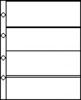 Standard A-S 4 Strip Full-Width Open Pockets Pages PK 50 Standard A-S 4 Strip Full-Width Open Pockets Pages PK 50